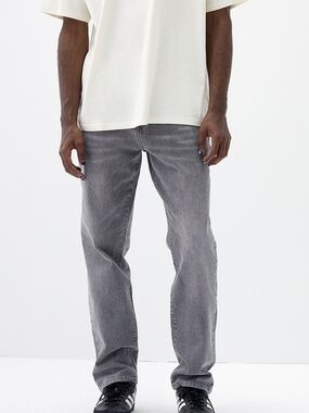 PacSun Men's Grey Straight Jeans - Washed Charcoal 29 X 30